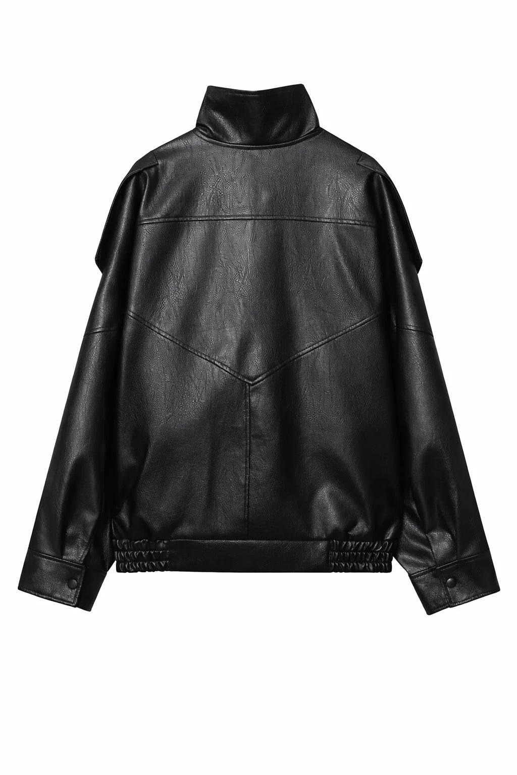 Faux Leather Moto Jacket