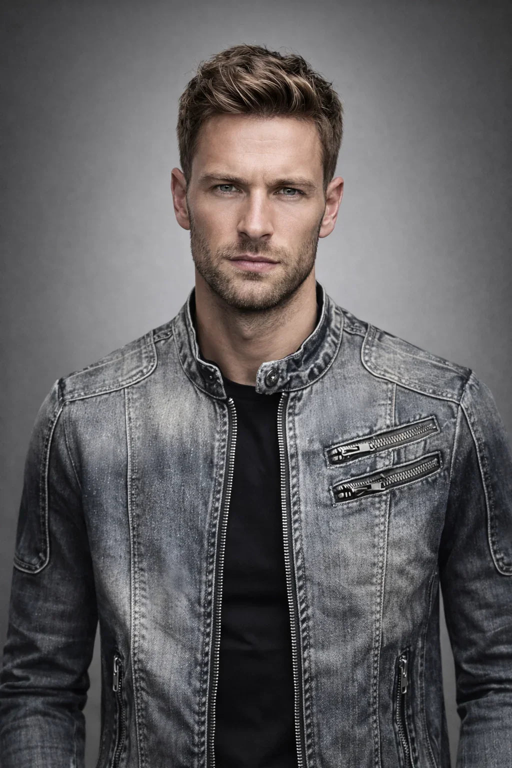 Ryder Denim Moto Jacket