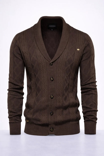Harlington Argyle Knit Cardigan