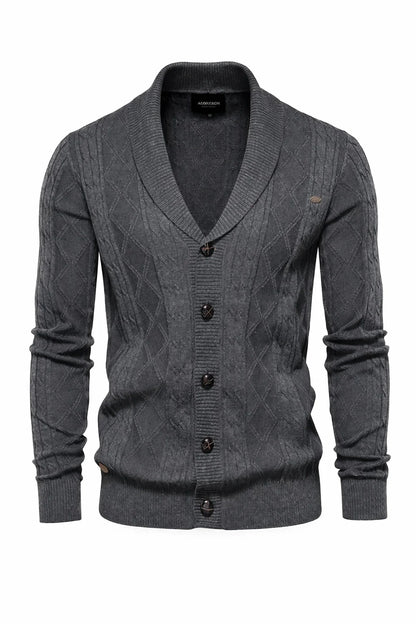 Harlington Argyle Knit Cardigan