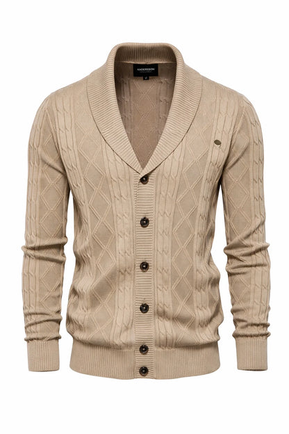 Harlington Argyle Knit Cardigan