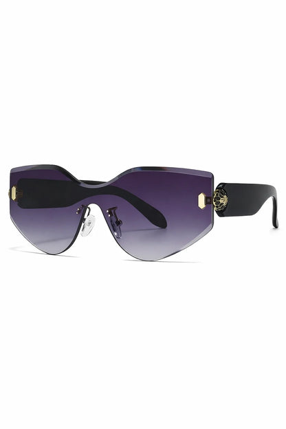 Baroque Oval Retro Sunglasses
