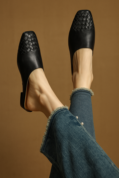 Helma Genuine Leather Mules