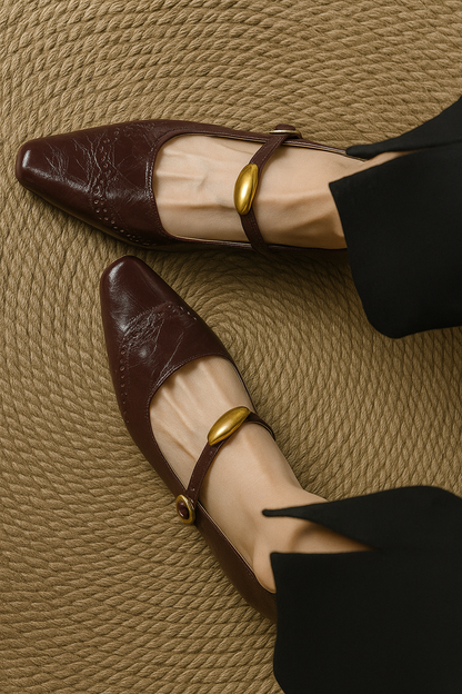 Riana Genuine Leather Heels