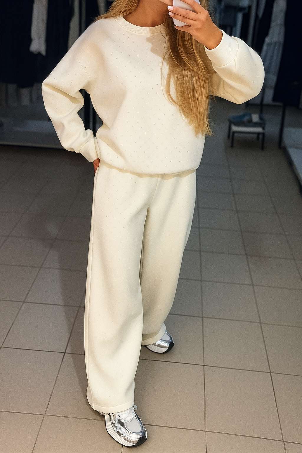 Diamond Elegance Sweatshirt Set