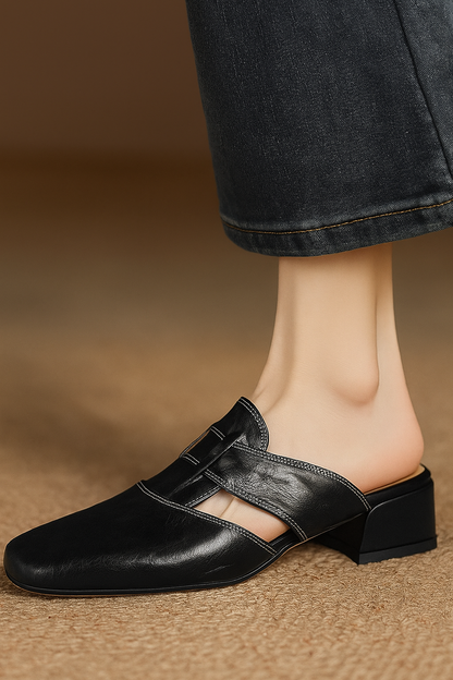 Andie Genuine Leather Mules
