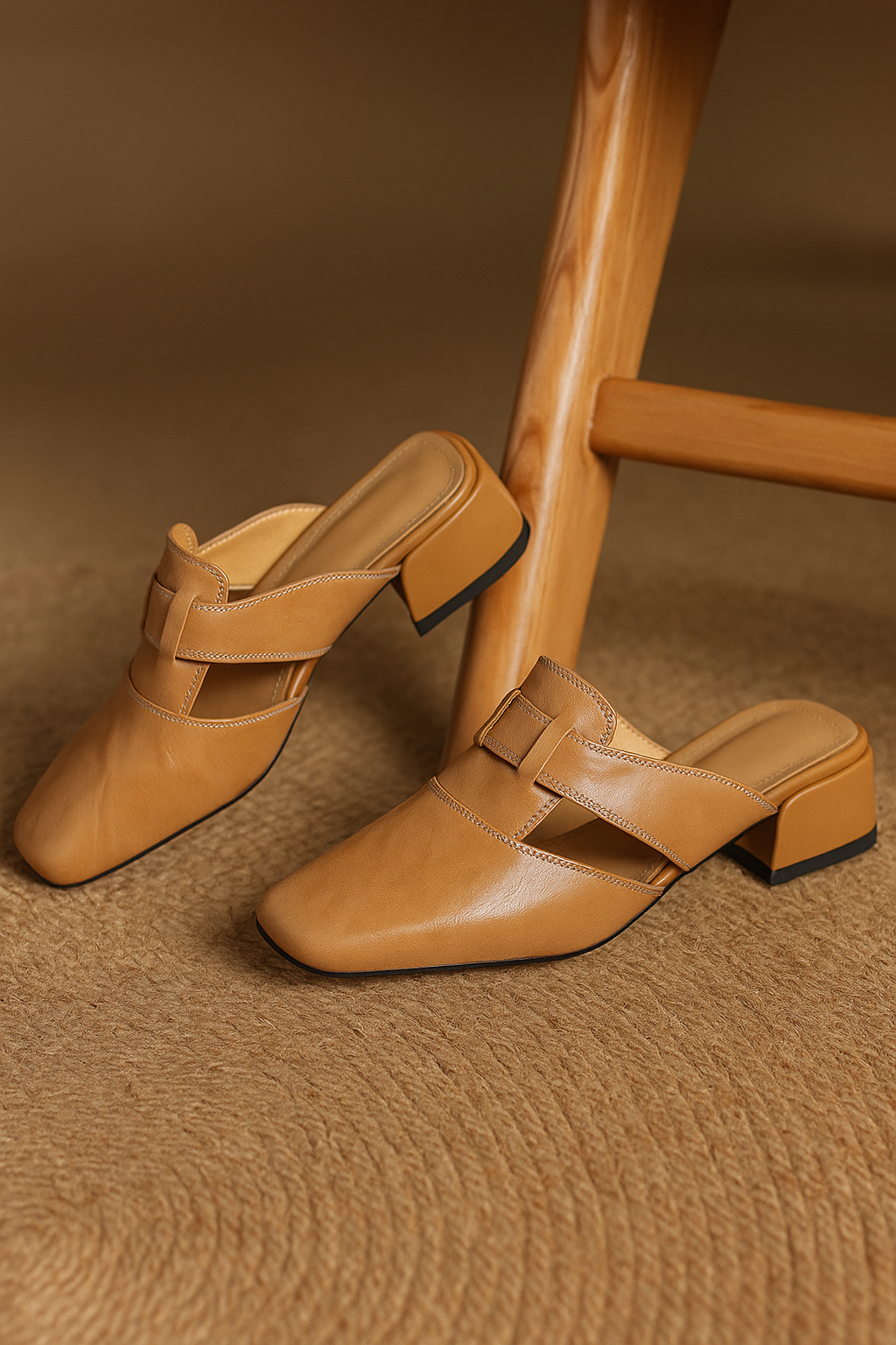 Andie Genuine Leather Mules