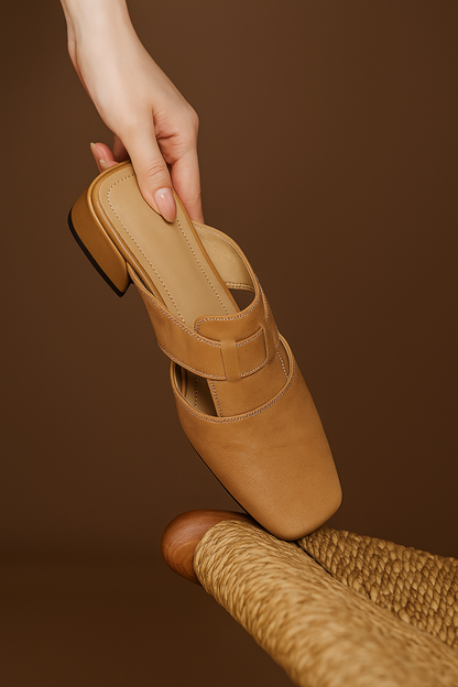 Andie Genuine Leather Mules