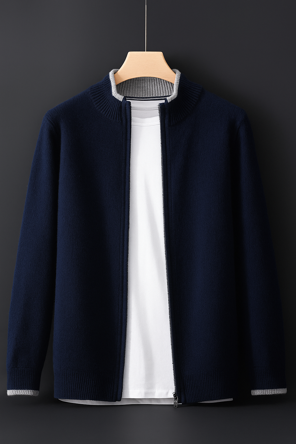 Riku Cashmere Zip Jacket