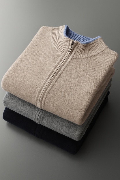 Riku Cashmere Zip Jacket