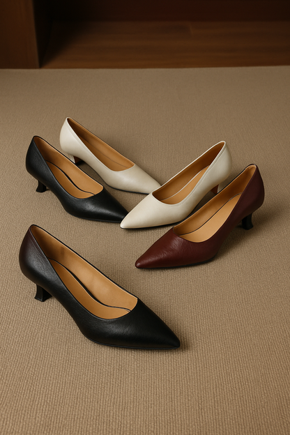 Elar Genuine Leather Heels