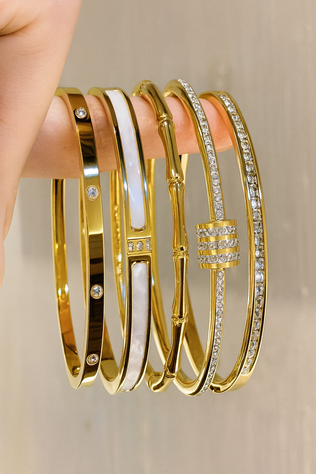 Titanium Gold & Silver Bracelet