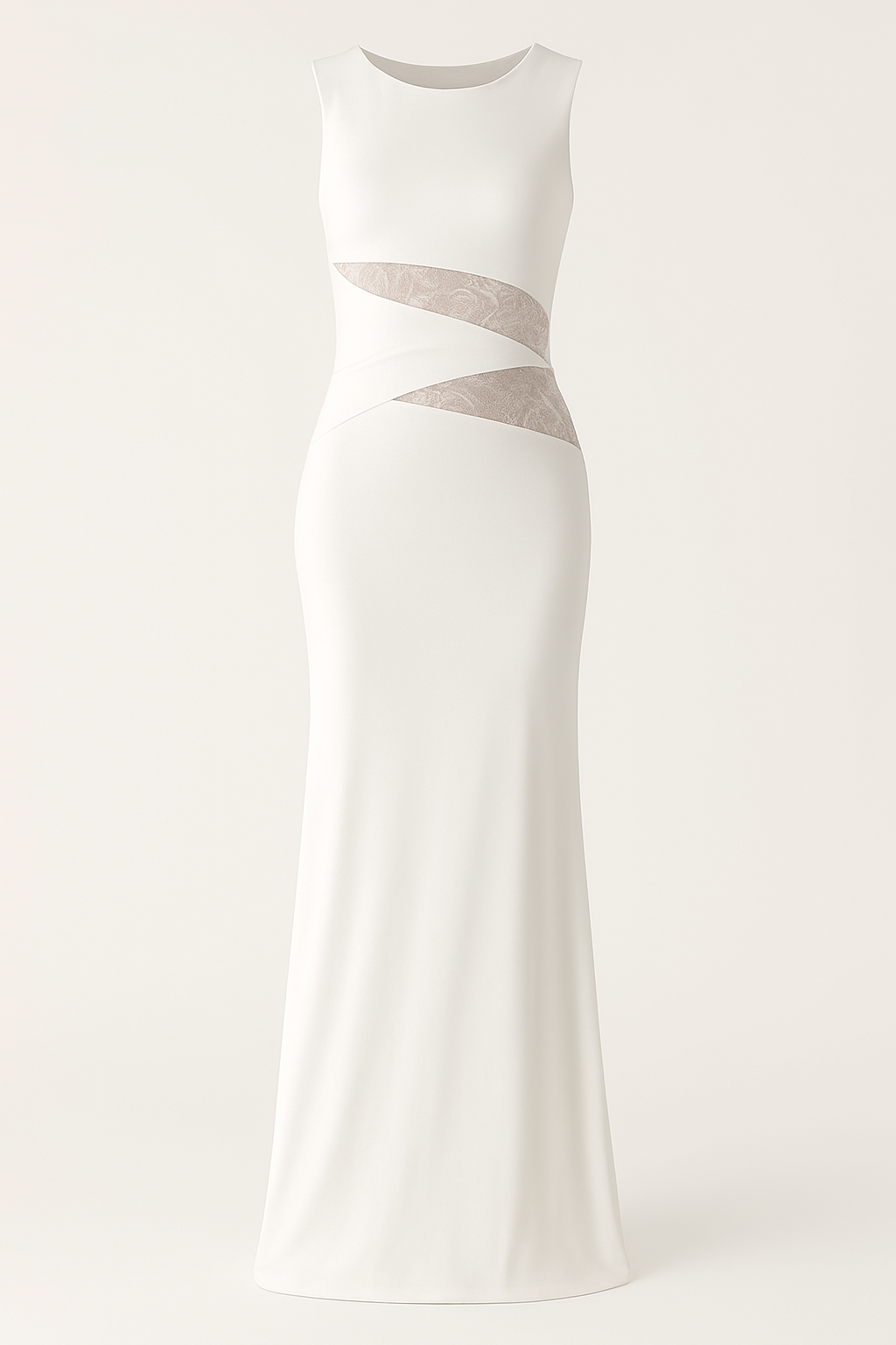 Lace Patchwork Backless Bodycon Dress