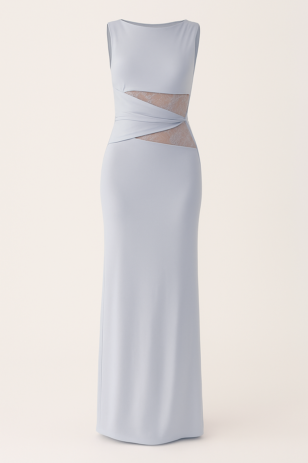 Lace Patchwork Backless Bodycon Dress