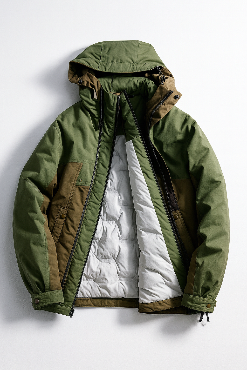 Double Zipper Down Jacket