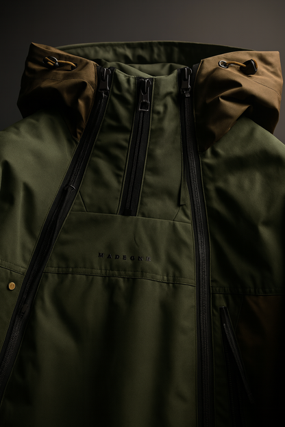 Double Zipper Down Jacket