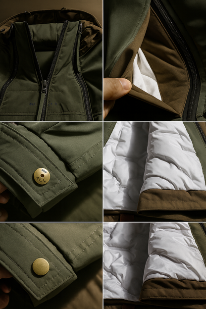 Double Zipper Down Jacket