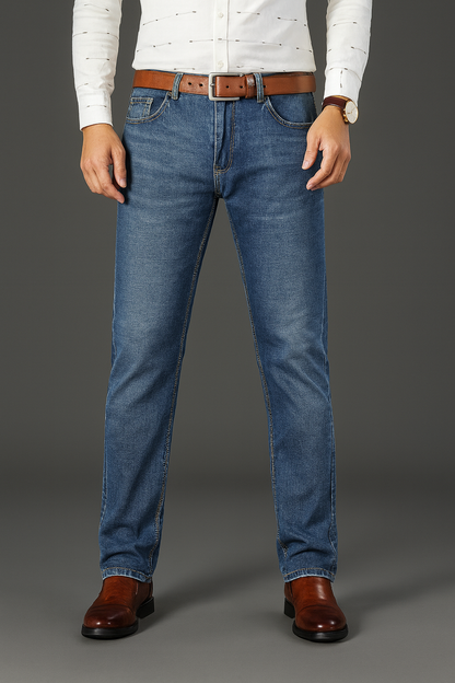Classic Straight Denim Jeans
