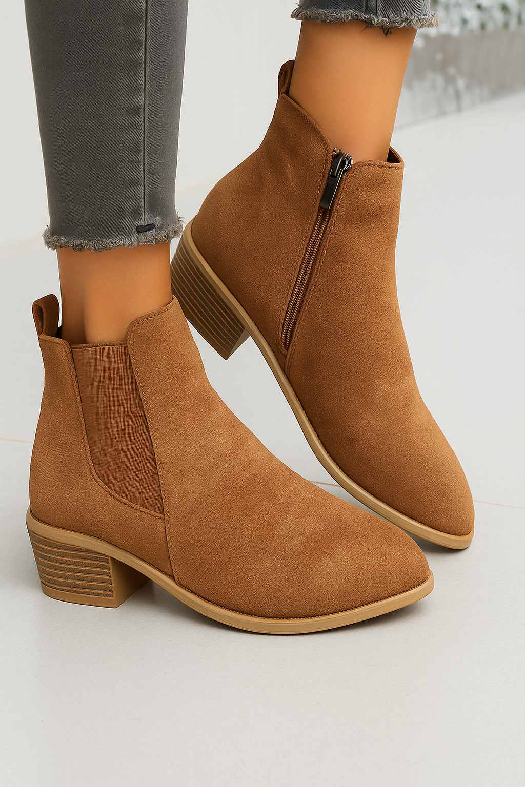 Vegan Suede Vila Boots