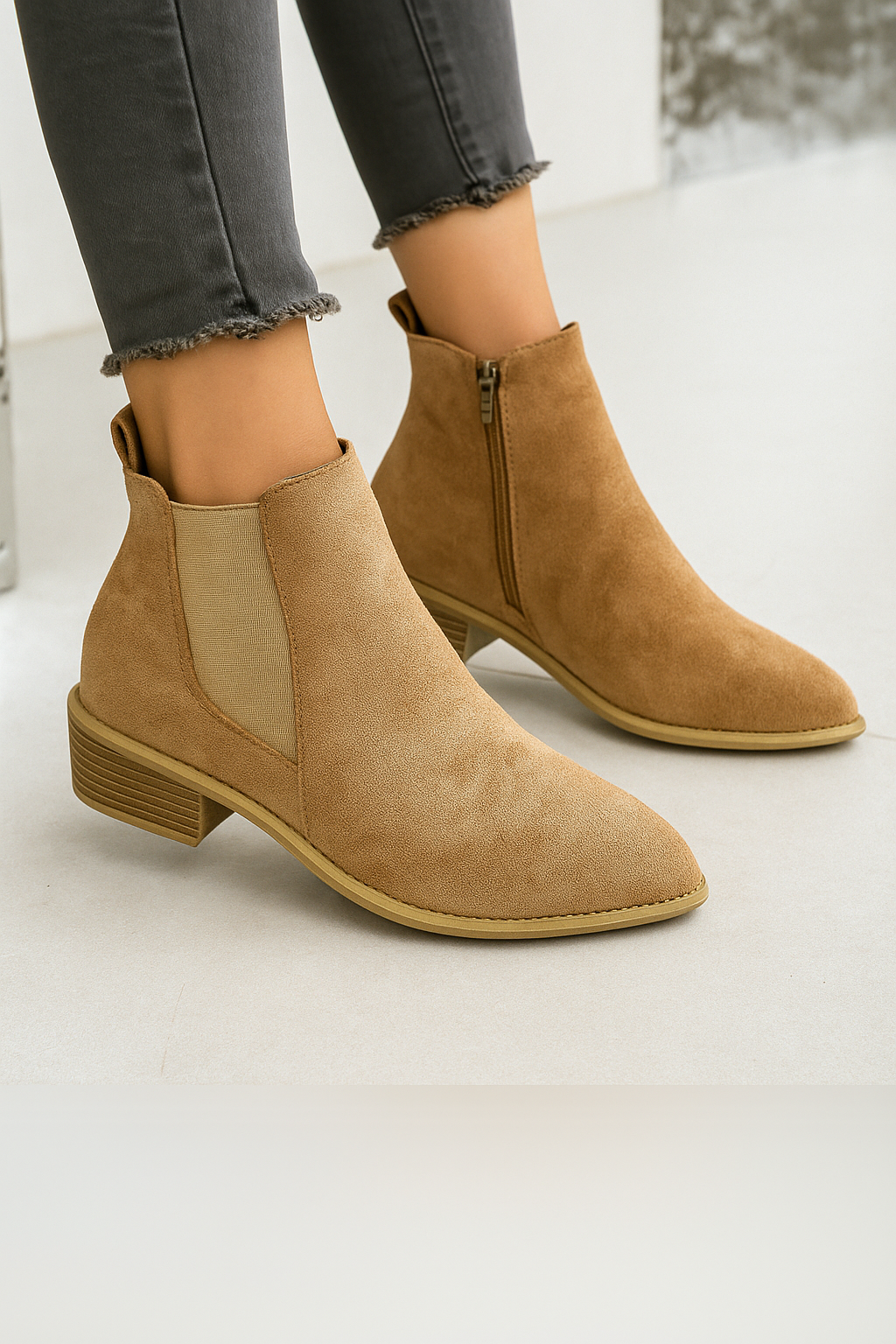Vegan Suede Vila Boots