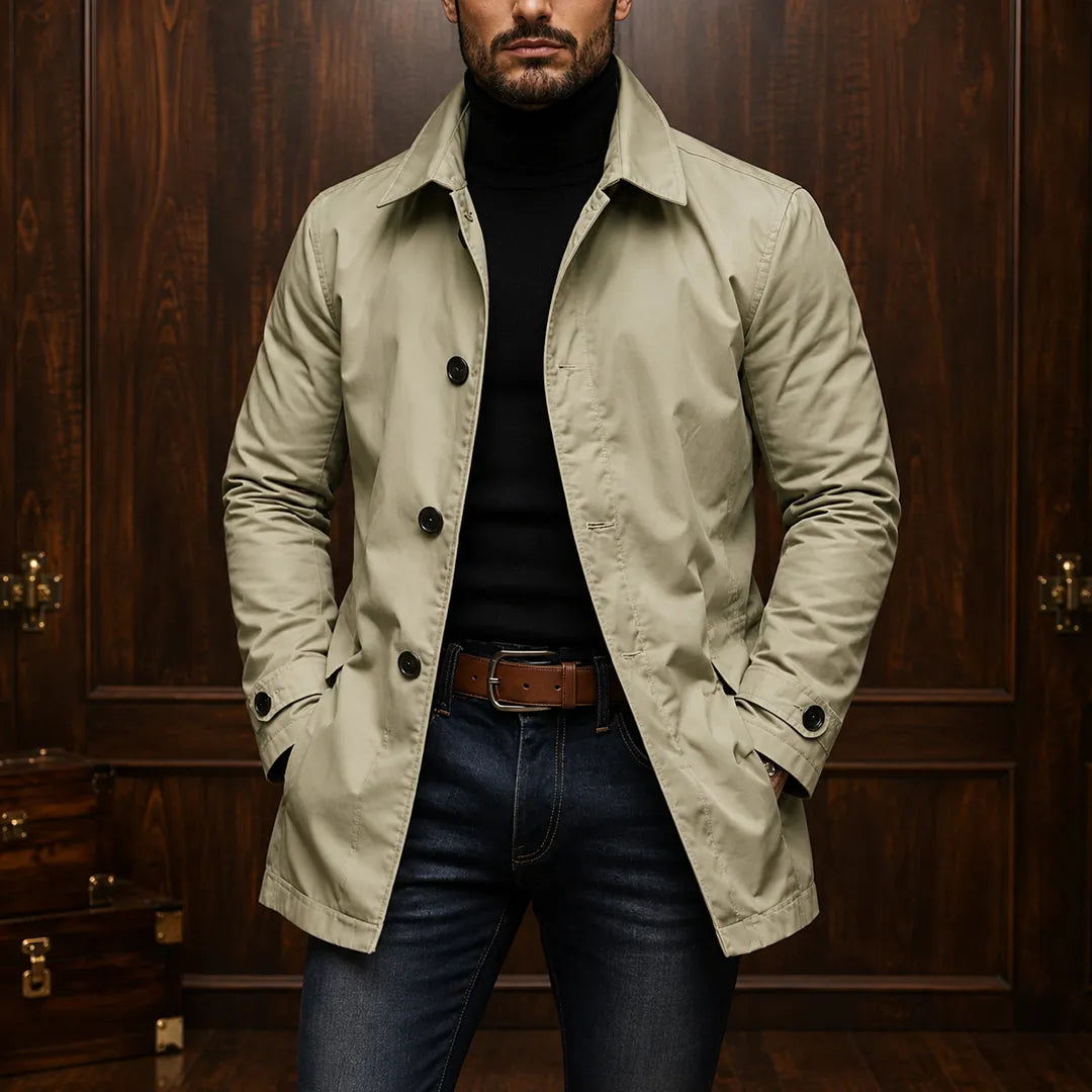 Retro Waterproof Trench Coat