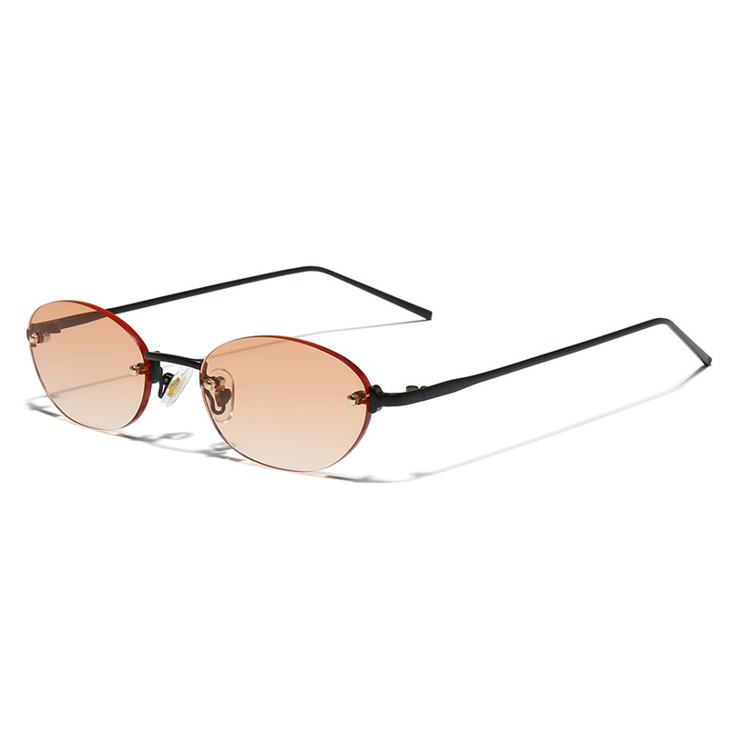 Oval Rimless Sunglasses