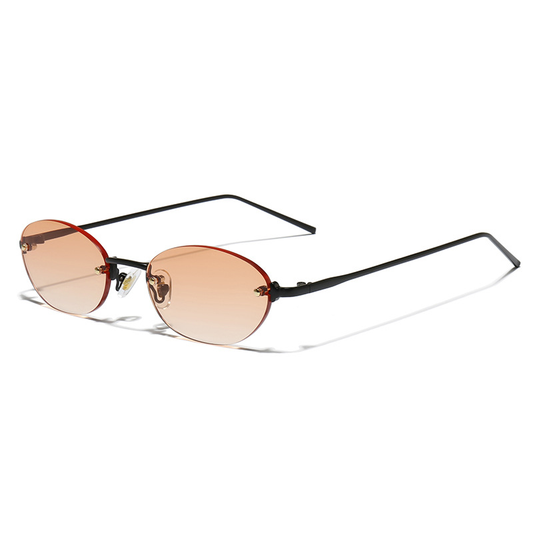 Oval Rimless Sunglasses