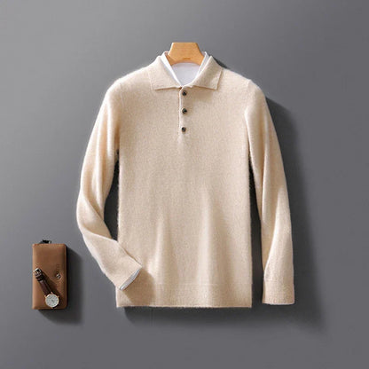 Men's Wool Lapel Cardigan