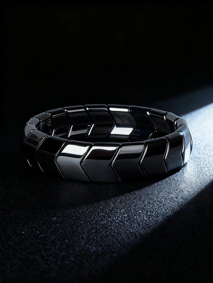 Hematite Arrow Bead Bracelet