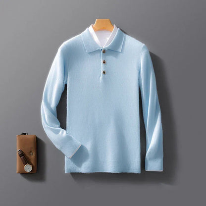 Men's Wool Lapel Cardigan