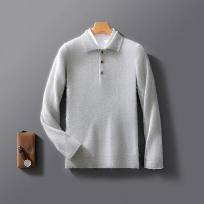 Men's Wool Lapel Cardigan