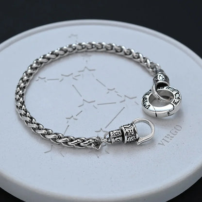 Silver Geometric Cuff Bracelet