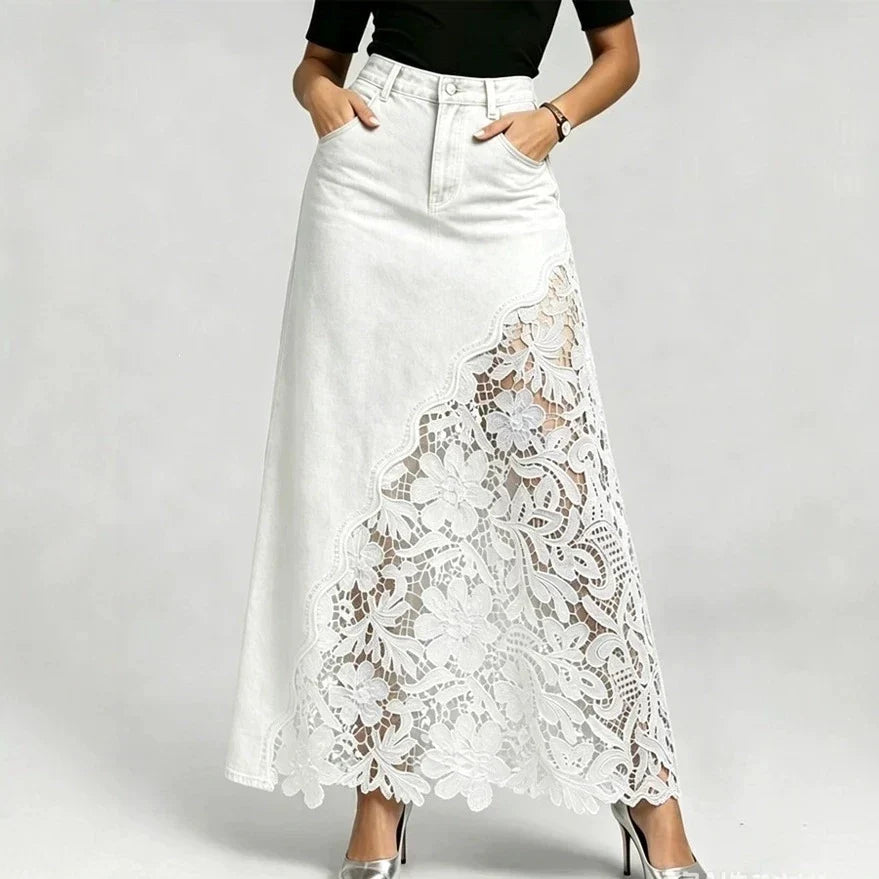 Waist Lace Splicing Streetwear