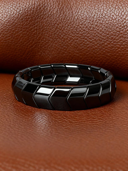 Hematite Arrow Bead Bracelet