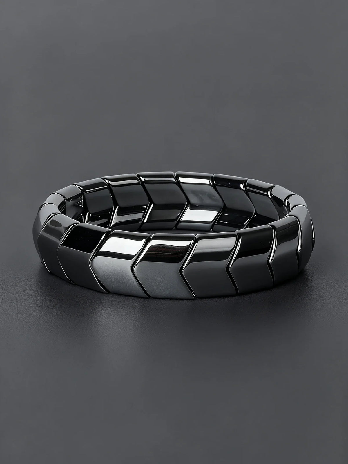Hematite Arrow Bead Bracelet