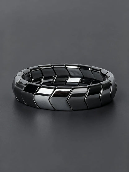 Hematite Arrow Bead Bracelet