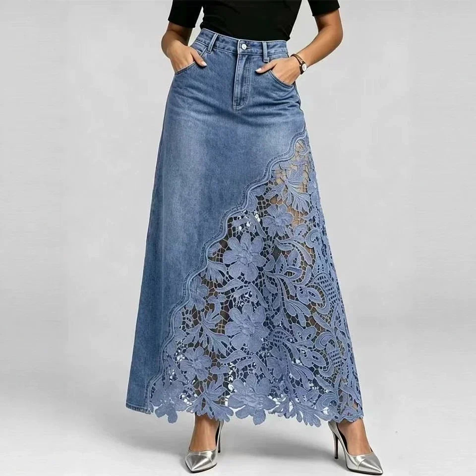 Waist Lace Splicing Streetwear
