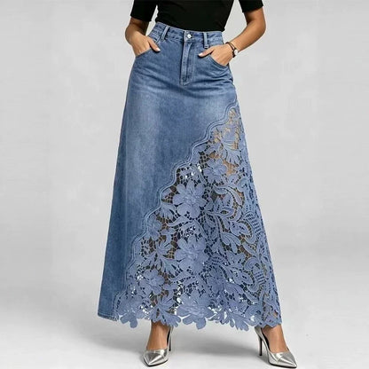 Waist Lace Splicing Streetwear