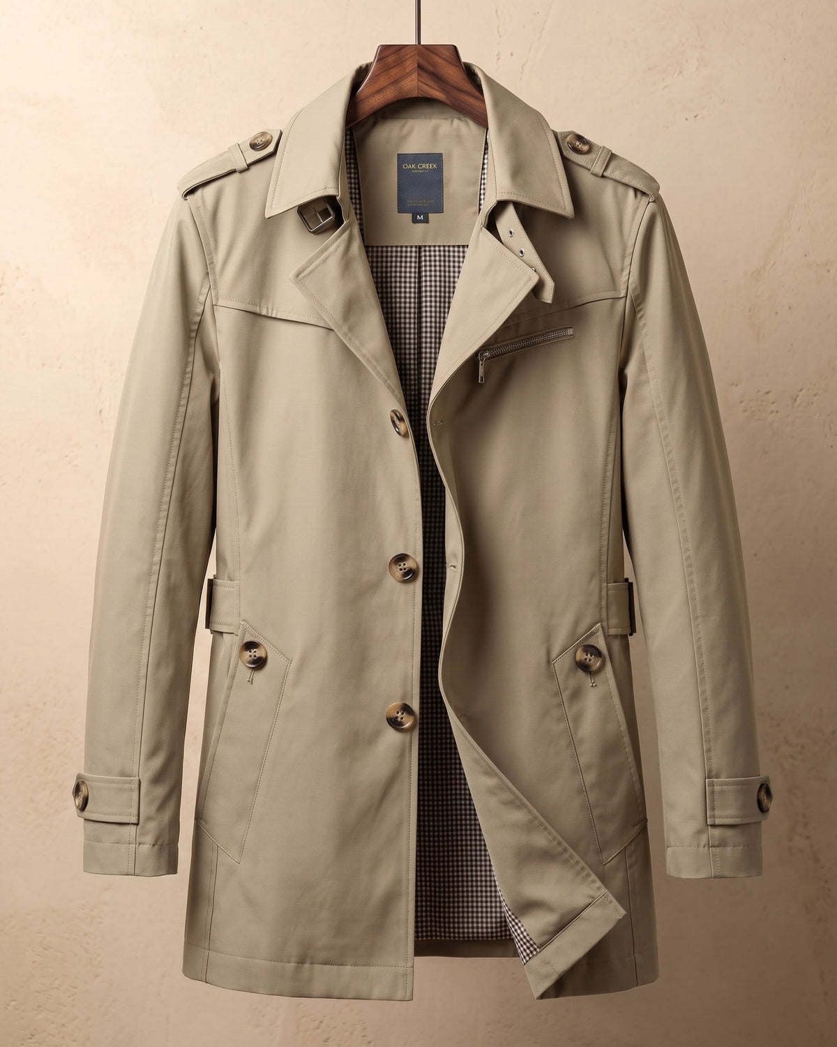 Men's Cotton Trench Coat