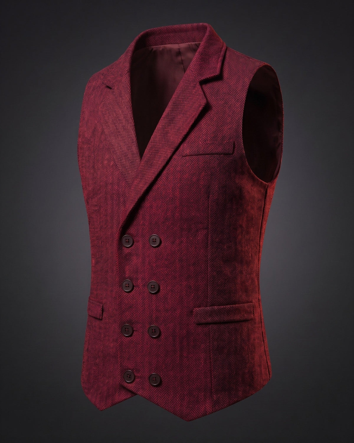 Retro Tweed Suit Vest