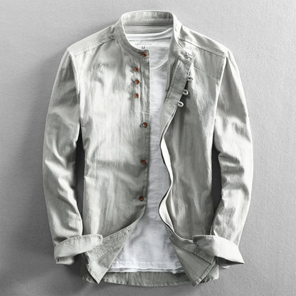 Vintage Collar Linen Shirt