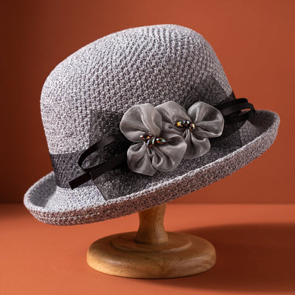 Women's Straw Bucket Hat