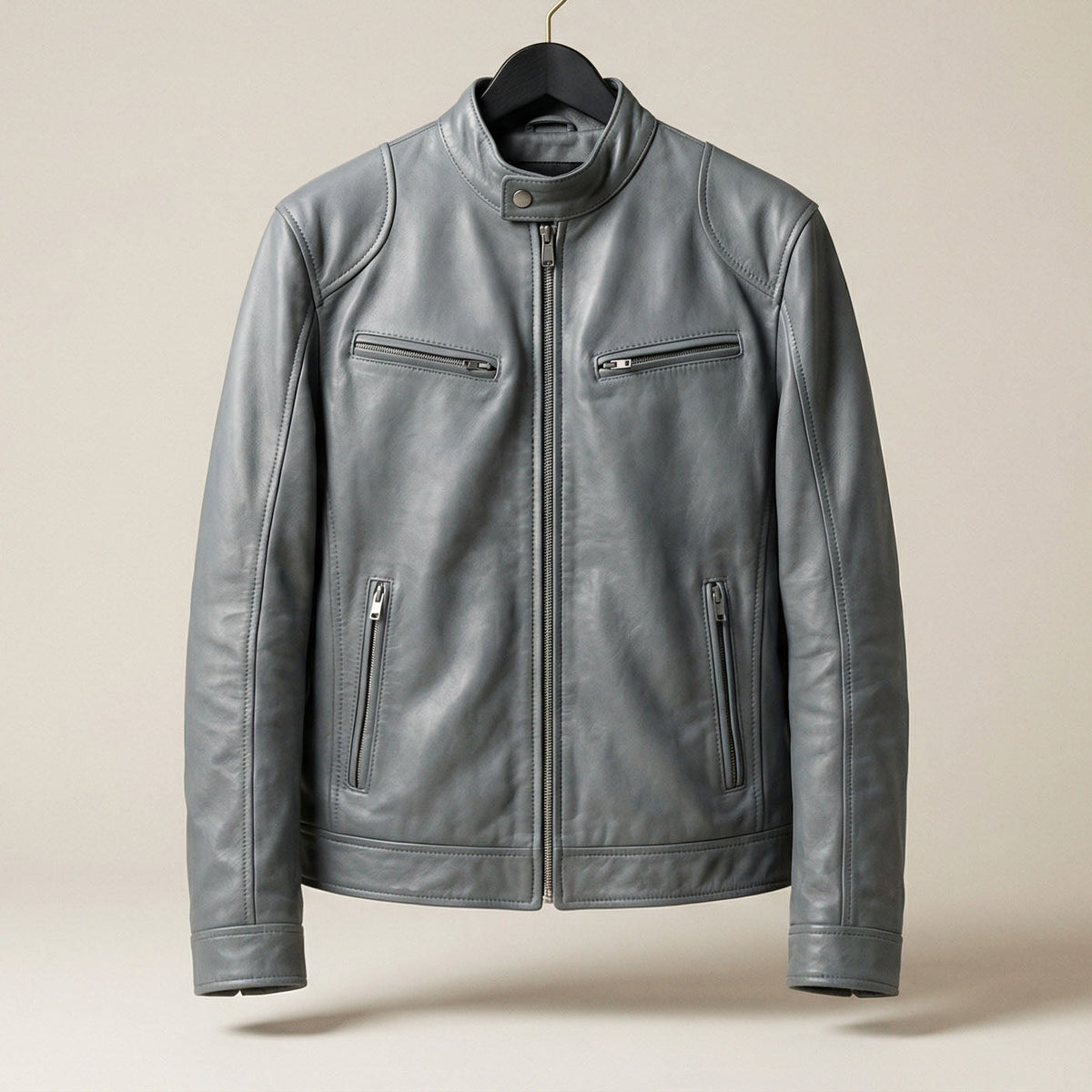 Short Coat Biker Style