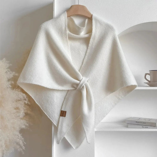 Wool Blend Triangular Shawl