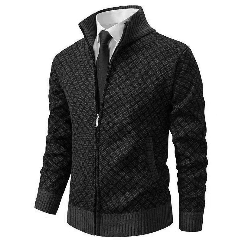 Casual Zip-Up Sweater Jacket