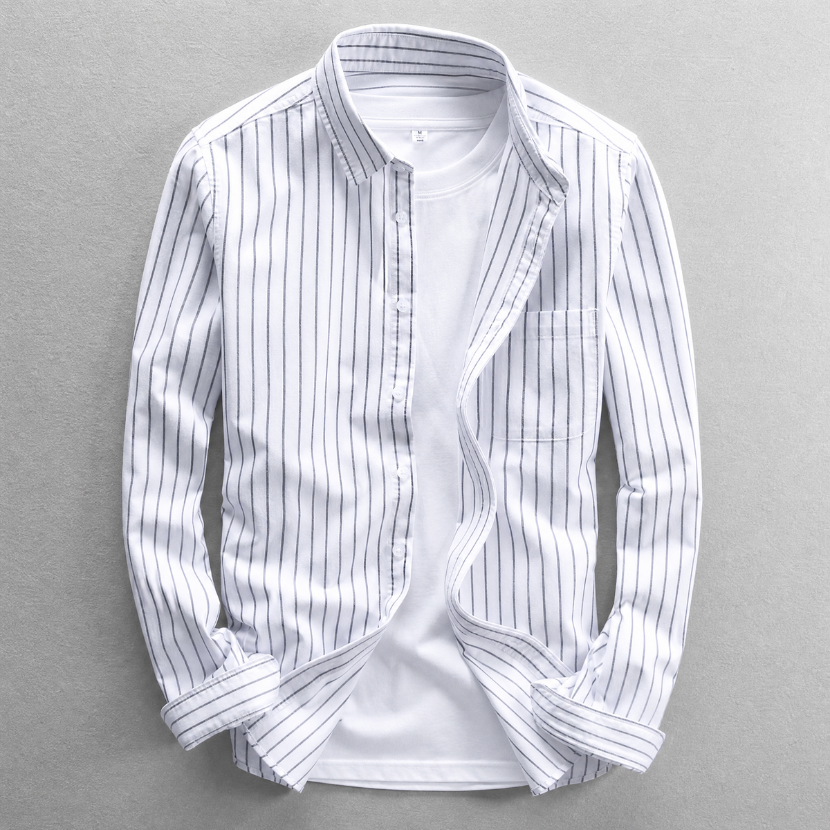 Striped Cotton Casual Shirt