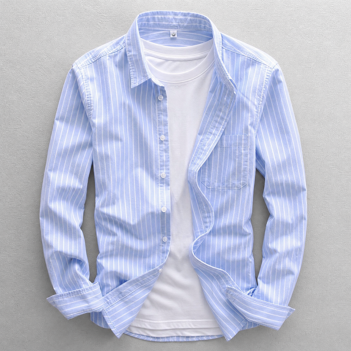 Striped Cotton Casual Shirt