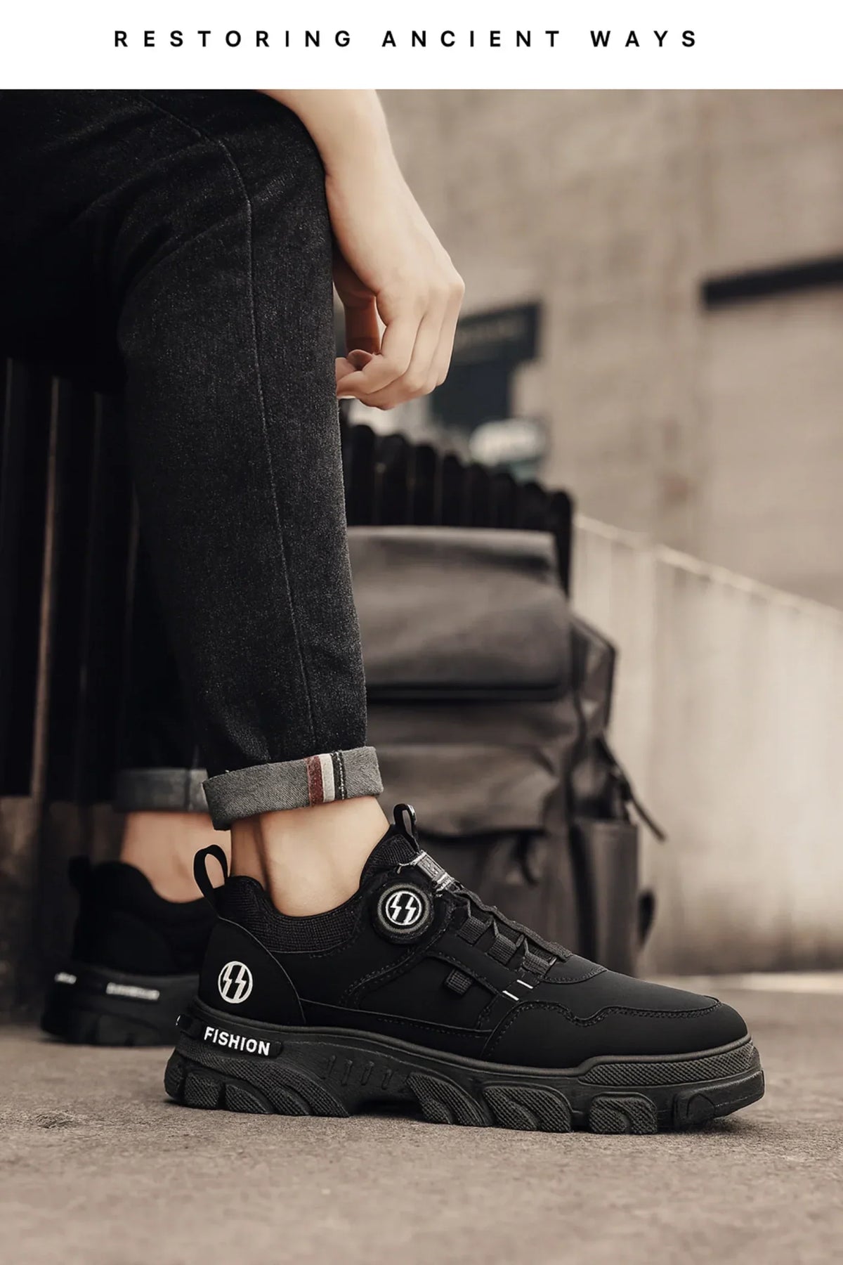 Rotation Button Outdoor Shoes