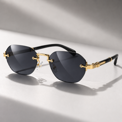 Square Rimless Punk Sunglasses